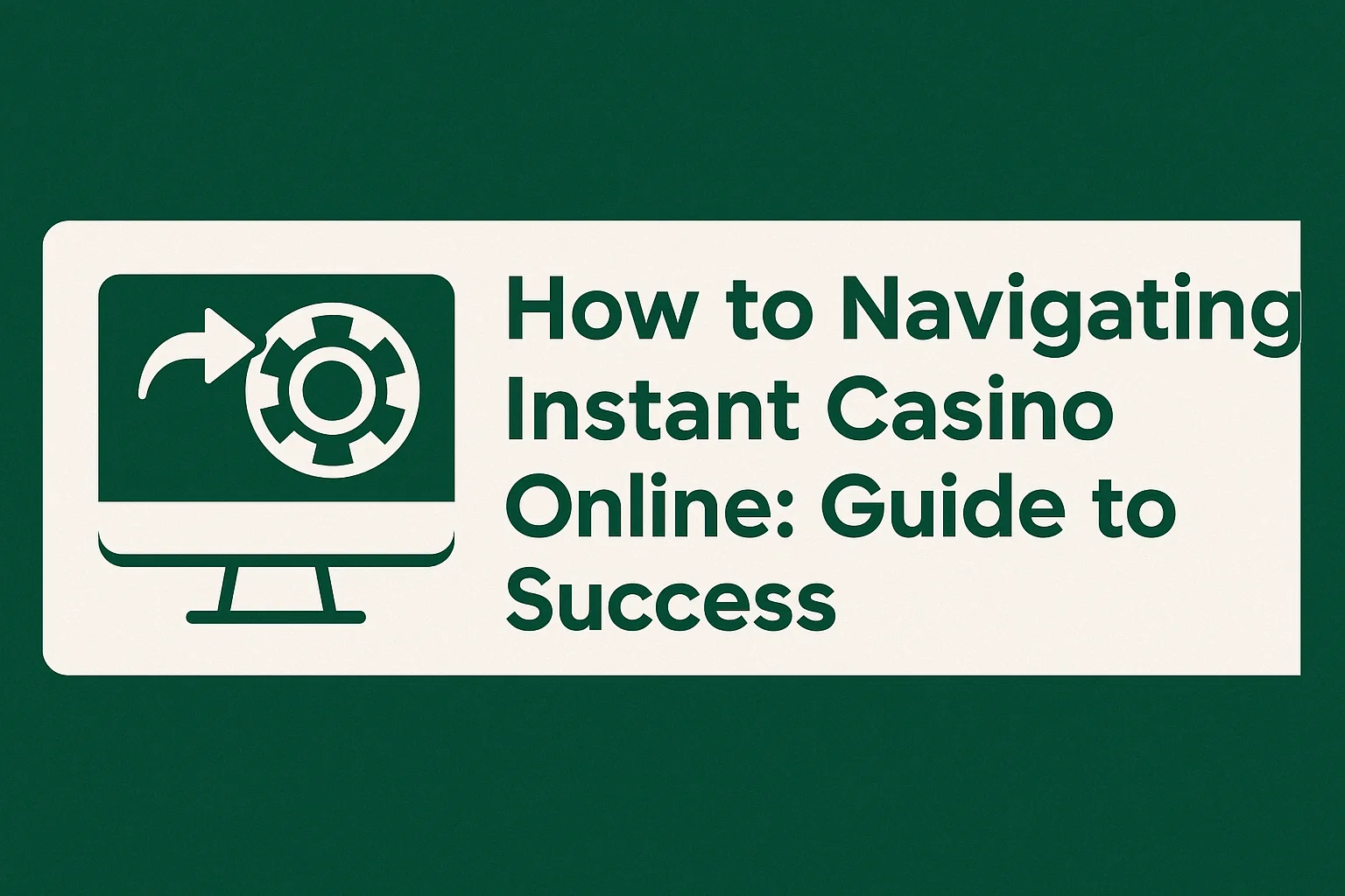 How to Navigating Instant Casino Online: Guide to Success